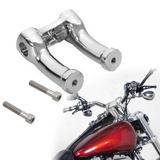4" Handlebar Riser 1.25" Bar Fit For Harley Dyna Wide Glide Street Bob Low Rider