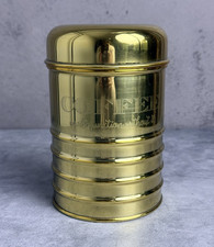 Gold Stainless Steel Coffee Canister w/ Snap ...