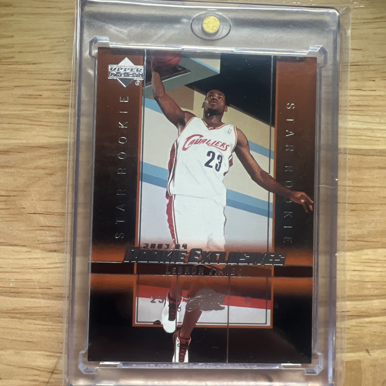 2003-04 Upper Deck Rookie Exclusives LeBron James #1 Rookie RC