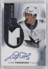 2021-22 Upper Deck The Cup Rookie 18/249 Lane Pederson #107 Patch Auto s0w