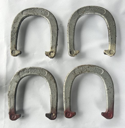 JC Higgins Pitching Horseshoes Forged Steel 2-1/2lb Vintage Set of 4