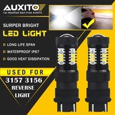 AUXITO 3157 4157 White LED Reverse Backup Light 14K for Chevy Chrysler GMC Ford