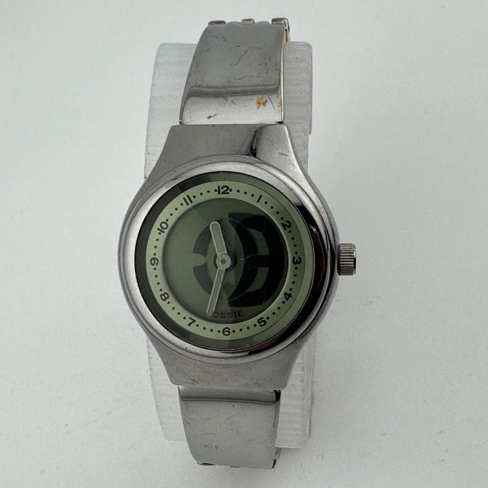 Reloj de Cuarzo Fossil Big Tic JR-7889 Mujer Negro Digital Segunda Batería Nueva 7" Foto 2 de 4