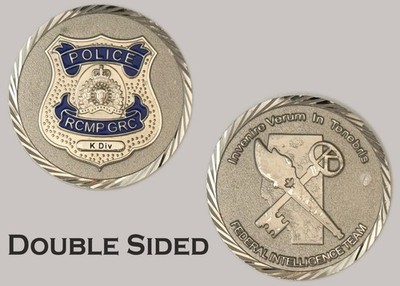 RCMP GRC K Div Federal Intelligence Team Police Challenge Coin  J#7