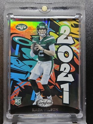 ZACH WILSON RARE Refractor Prizm JETS Investment Card ROOKIE