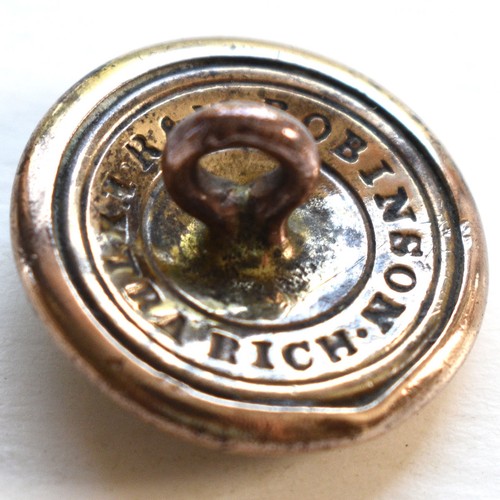Antique Gold Gilt Bird Picture Button R & W ROBINSON EXTRA RICH 13/16” - Picture 5 of 5