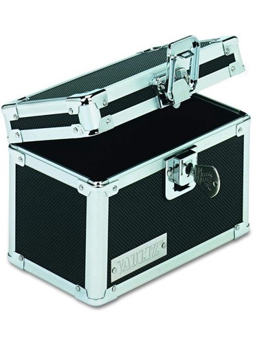 Vaultz Locking Index Card File with Flip Top Holds 350 3 x 5 Cards, Black - Picture 7 of 8