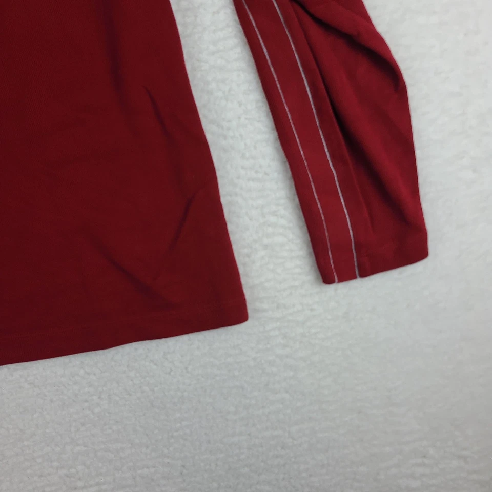 BOSS Hugo Boss Sweater Mens Large Red Piceno 01 Quarter Button Zip Sweatshirt - Image 2 of 4