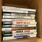 lot of 11 video games, scratched