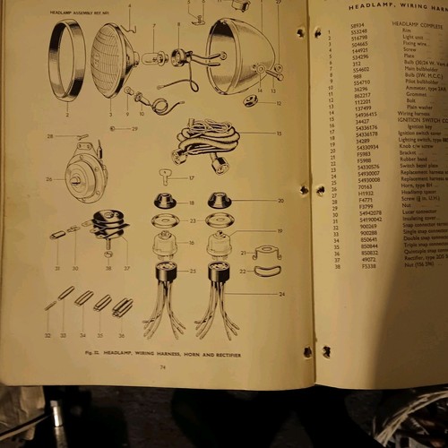 Vintage Triumph Parts Book Manual Bonneville T120 Trophy TR6 Thunderbird 6T 1965 - Bild 12 von 12