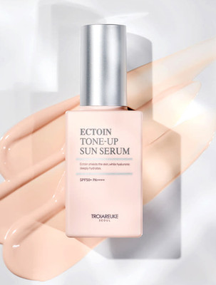 Troiareuke Seoul Ectoin Tone-Up Sun Serum 50ml Makeup Base Brightening Sunscreen