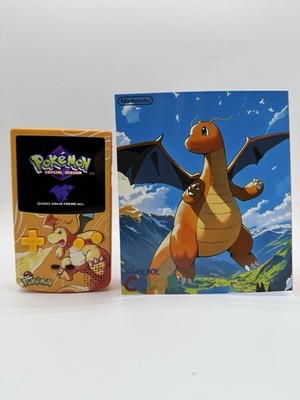 Custom Dragonite USB C Rechargeable Gameboy Color W Matching Box Pokémon
