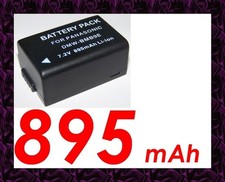 ★★★ "895mA" BATTERIE Type DMW-BMB9 ★★★ Pour PANASONIC LUMIX DMC-FZ62 DMC-FZ72