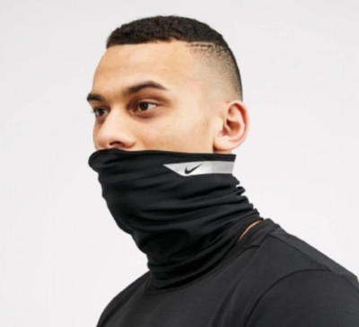 NIKE THERMA-FIT 360 REFLECTIVE NECK WARMER - BLACK CT1553-010 - UNISEX S/M L/XL