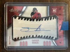 2021 Panini Absolute - Rookie Material Signatures Black #108 Tanner Houck /60 