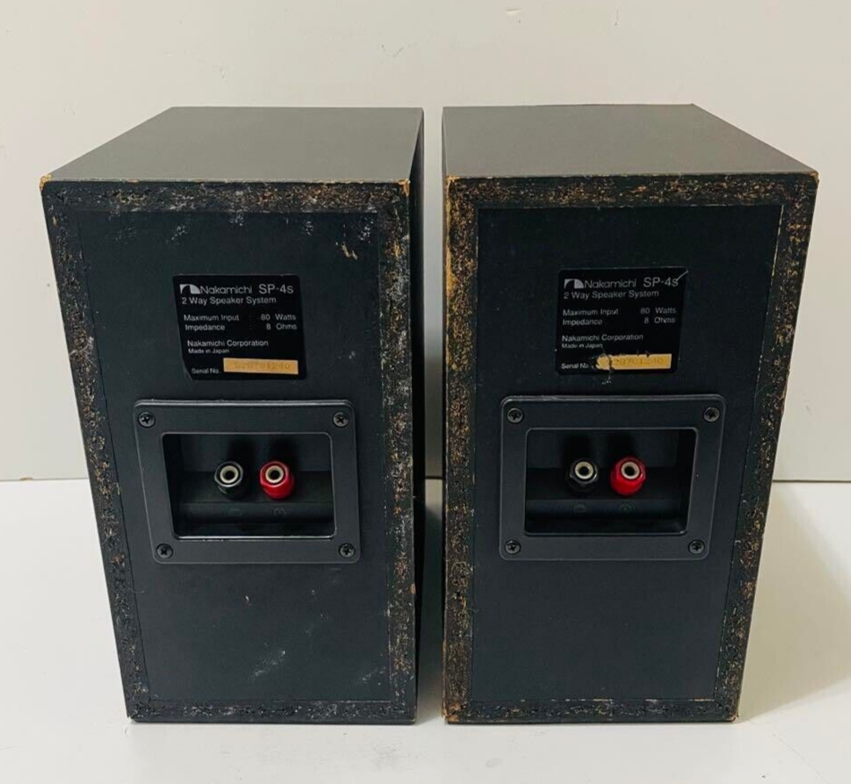 【希少】 Nakamichi SP-4s 2ウェイ スピーカー 同シリアル Nakamichi SP-4s 2Way Bass Reflex Speaker System Pair Used