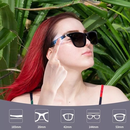 Smart Glasses Polarized Sunglass Audio Mic Speakers Bluetooth Call Remote Camera - Picture 16 of 24