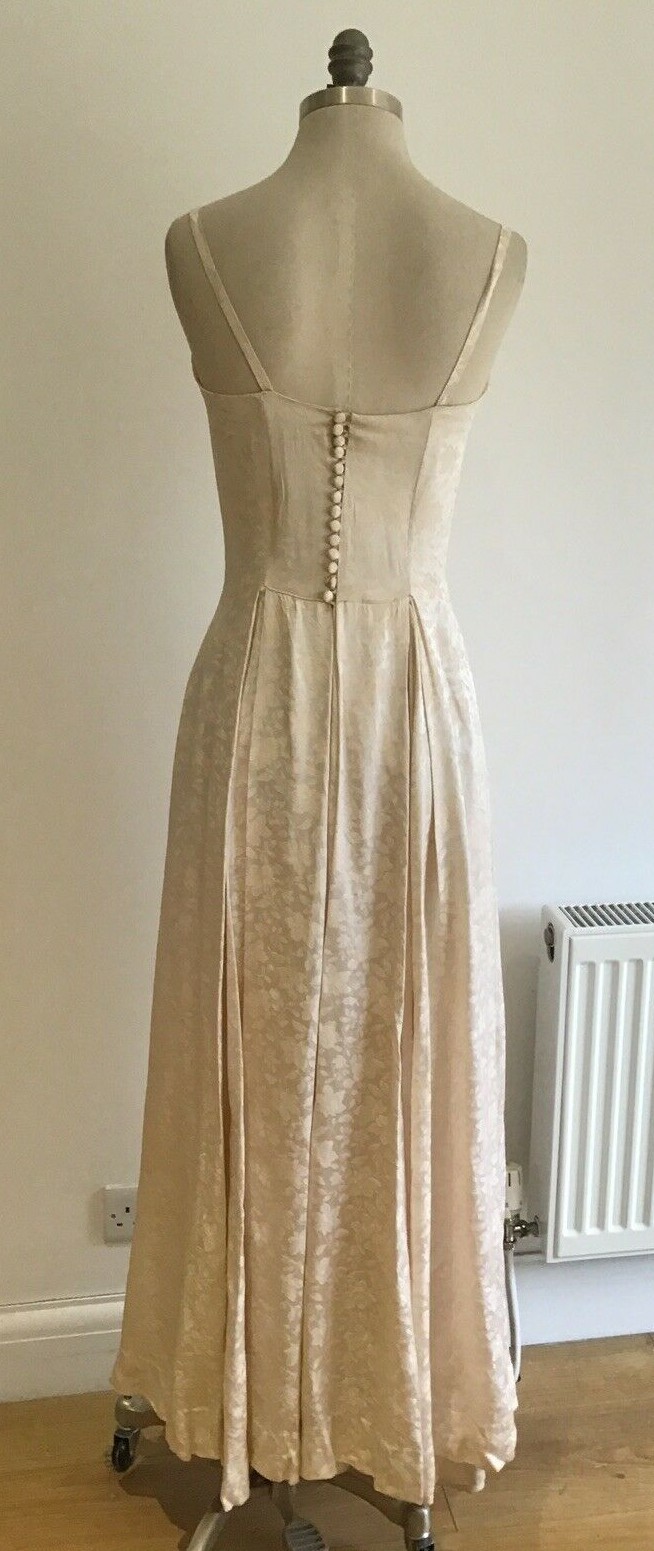 1940s/50s Wedding/Evening Dress & Bolero Jacket, armpit to armpit 17" approx. 2