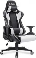 Gaming Chair, Office Chair High Back Computer Chair Leather Desk Chair Racing Ex