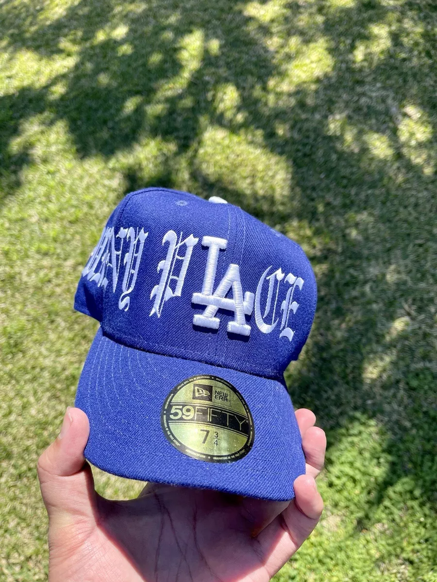 new era X Dodgers X Menace Sunny Place Custom Fitted Hat Size 7 3/4