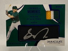 Sheldon Neuse 2020 Panini Immaculate Collection Signature 3 color patch No. /25 