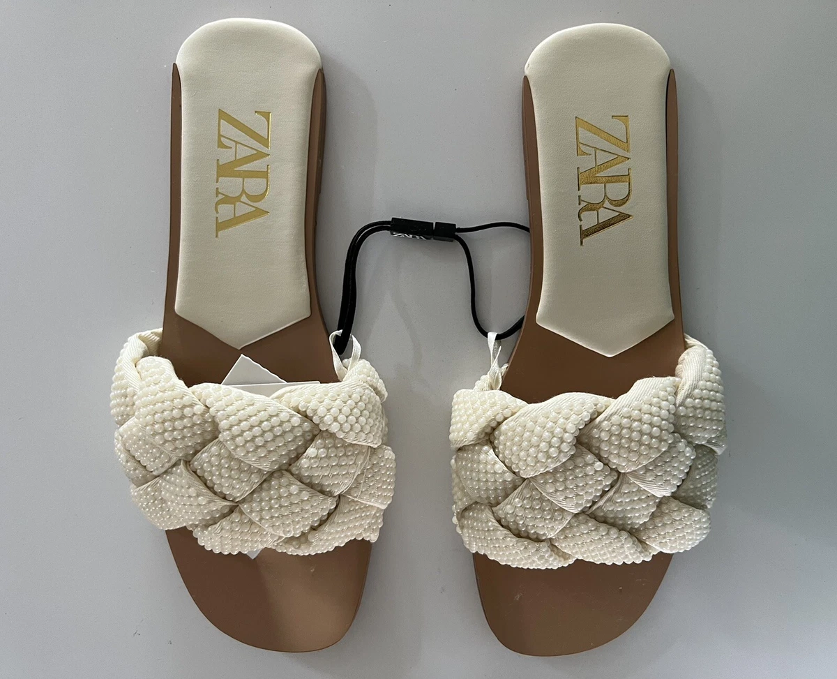 Rhinestone Pearl Flat Slides Sandals — YELLOW SUB TRADING