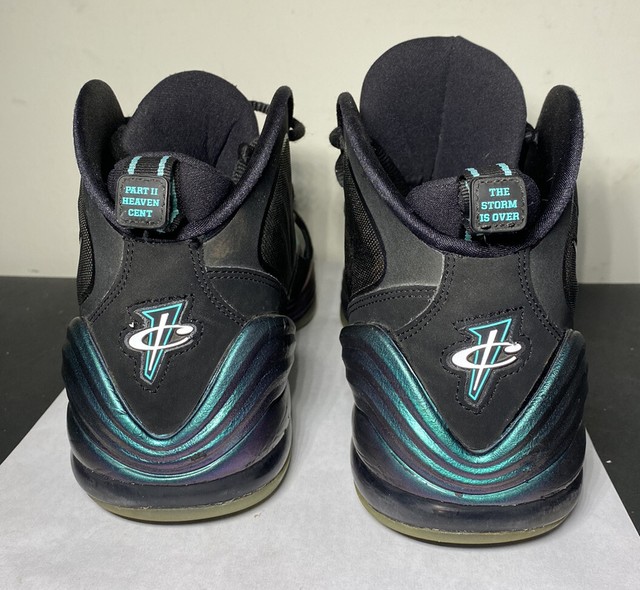 Nike Air Penny Invisibility Cloak Size 9.5 Black Atomic Teal Purple 537331-002 | eBay