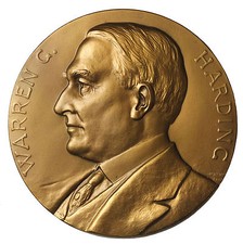 1923 Warren Harding Inaugurated U.S. Mint Memorial Medal By George Morgan