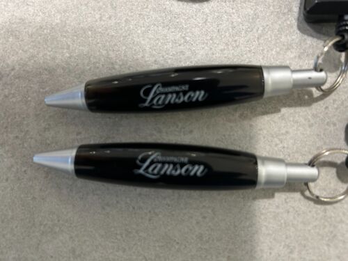 2x Lanson Champagne Merchandise - Black Biro Pens with Neck Straps - Picture 2 of 2