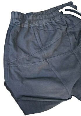 DRKSHDW by RICK OWENS Black Penta Boxr Cotton  Shorts with Raw Edge - XL NWT