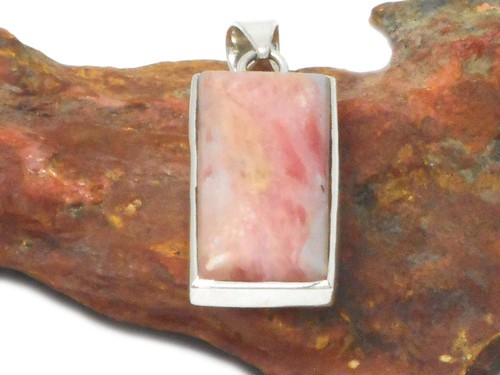 Rosa OPAL Sterlingsilber 925 Edelstein ANHÄNGER - Geschenkverpackung! - Bild 3 von 5