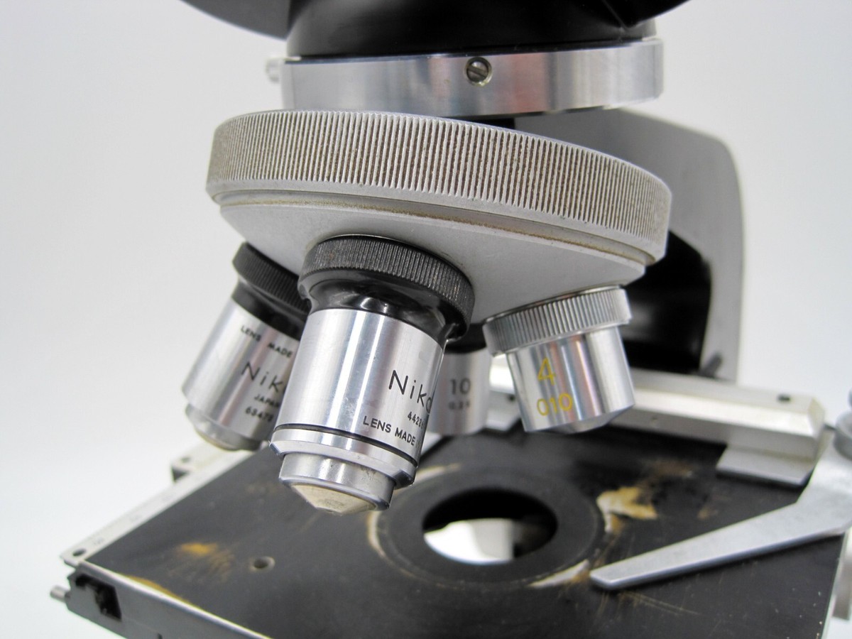 Nikon S Series Microscope W/4x 10x 40X 100X Objectives SKE | eBay