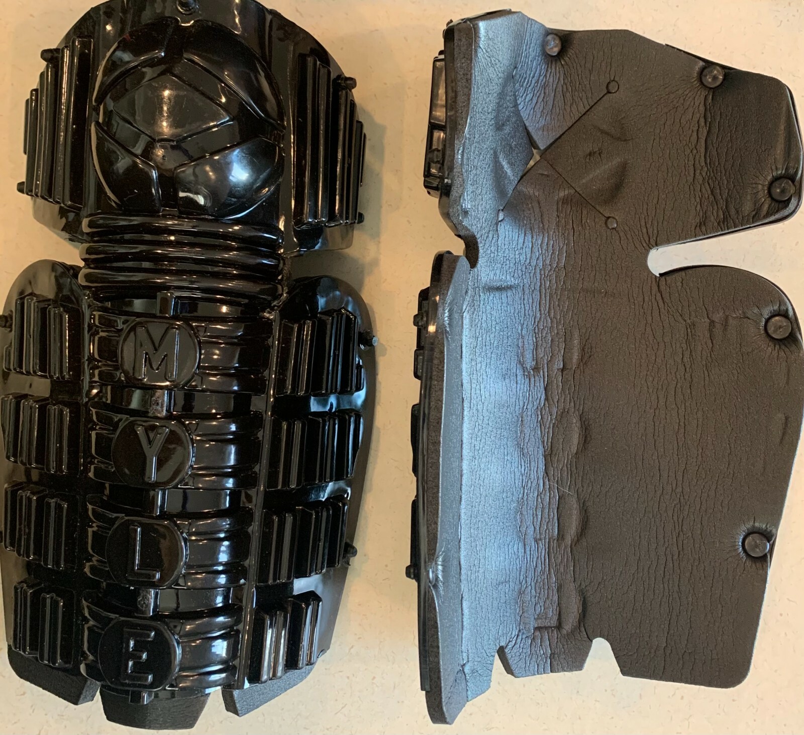 Mylec Street Hockey Shin Pads Guards Black Size Small eBay