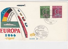 germany 1966 europa stamps cover ref 20256