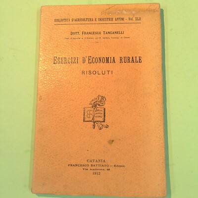 LÄNDLICHE WIRTSCHAFTSÜBUNGEN GELÖST TANGANELLI GESCHLAGEN 1912