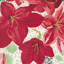 Winterly By Robin Pickens For Moda - Cream Christmas Lily  #48760-11