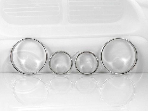Para Daihatsu YRV 00-05 Aluminio Pulido Cromo Calentador Anillos Envolventes 4 Piezas - Imagen 2 de 8