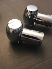 ISO SC-P09-CP SOLID BRASS SHOWER CURTAIN ROD SWIVEL FLANGES crome. Cw