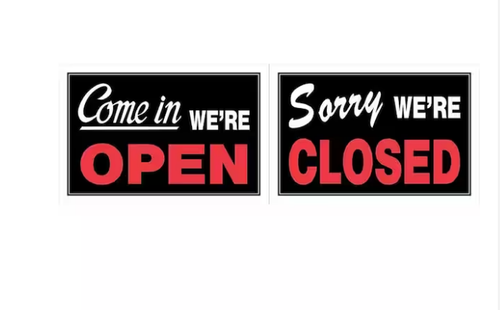 PLASTIC OPEN / CLOSED SIGN | eBay