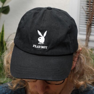 PlayBoy Bunny Cap Hat Black and White Barbie Sporty Y2K  display picture 3