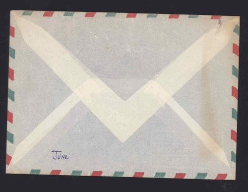 AIRMAIL COVER * 1987 mailed from Florence Italy to Whittier CA 2 stamps 50 & 100 - Picture 3 of 3