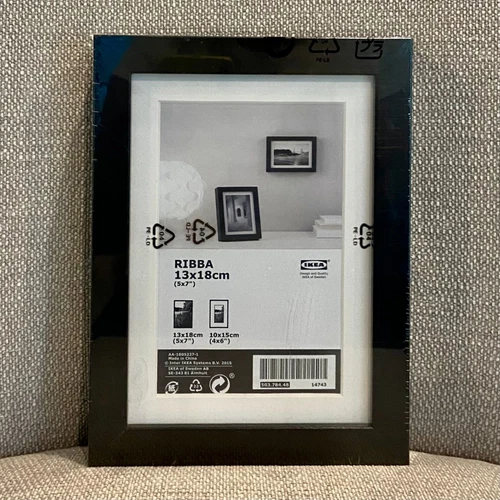 IKEA Ribba Black Frame Picture 5" x 7" (13 x 18 cm) Landscape Portrait - NEW
