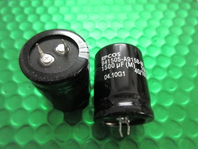 1500uF 100V 105'c Low ESR SNAP IN Epcos Automotive Grade Capacitor 30x40mm x5pcs
