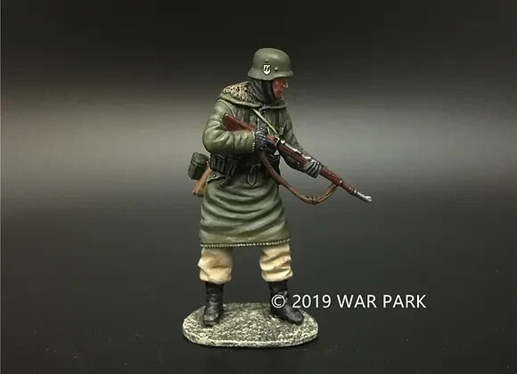 Miniature War Park Kharkov KH047 soldat debout fusil 98k pour diorama militaire hivernal