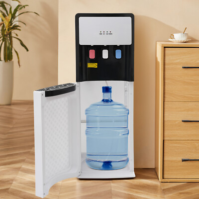 Bottom Loading Water Cooler Dispenser - Hot/Cold & Room Temp, 500W Heater, White