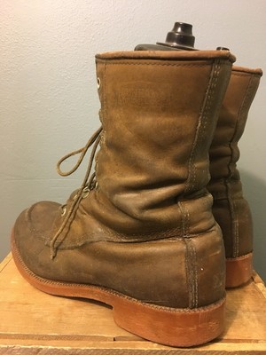 Vtg 50s 60s Dunham Brown Leather Work 