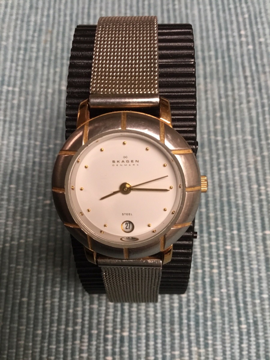 Womens Skagen SS Watch With Date Window, 3SGS, Denmark | eBay