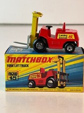 Matchbox Superfast No. 15 Fork Lift Truck, Green Base with Original Box
