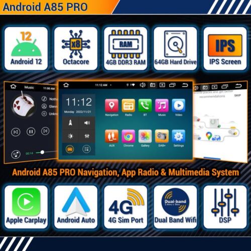 Android Radio für Nissan Navara D40 Carplay Auto DAB GPS Navi IPS BT Hauptgerät - Bild 2 von 12
