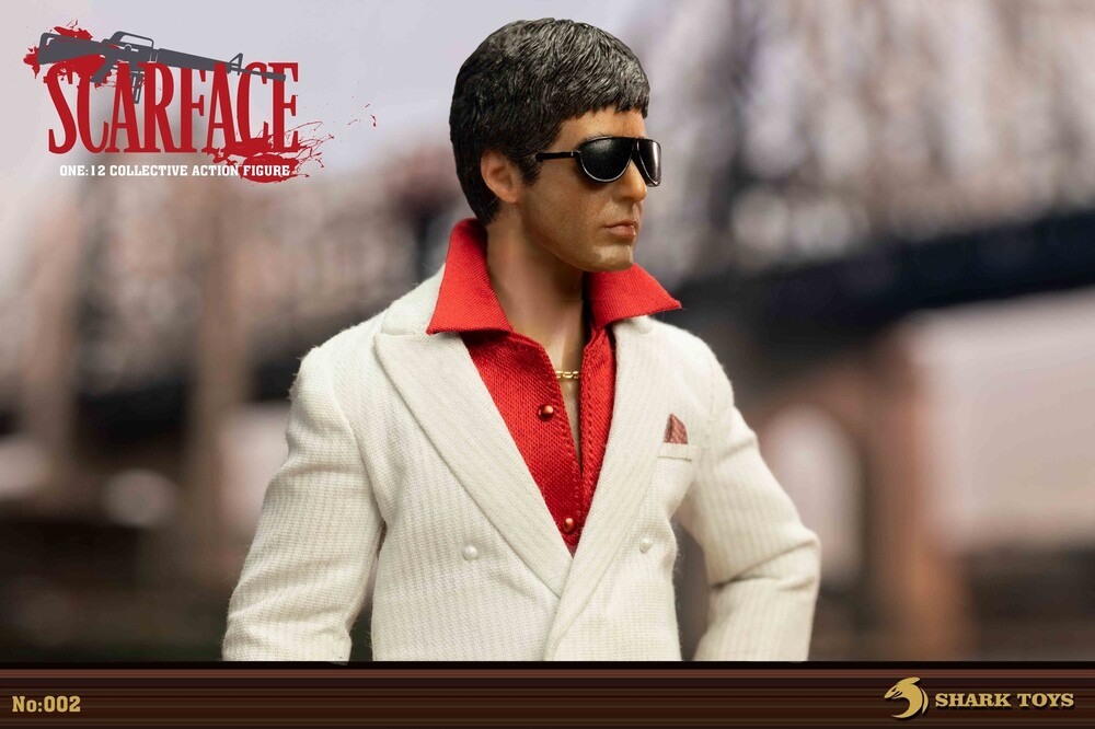 New Shark Toys 002B 1/12 Scarface Furious Tony Figure Deluxe